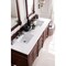 James Martin Vanities Brittany 72in Double Vanity, Burnished Mahogany w/ 3 CM White Zeus Quartz Top 650-V72-BNM-3WZ - alternate 2